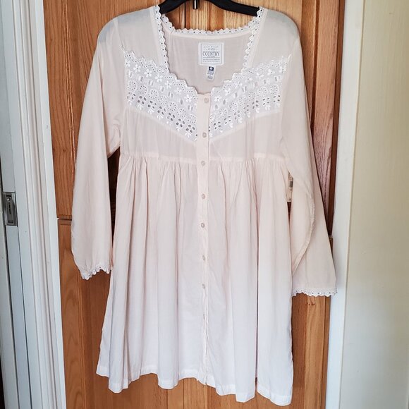 NWT! Vintage Erika Taylor Country 100% Cotton Prairie Nightgown